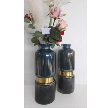 Lustre Bottle Anthro Blue Vase
